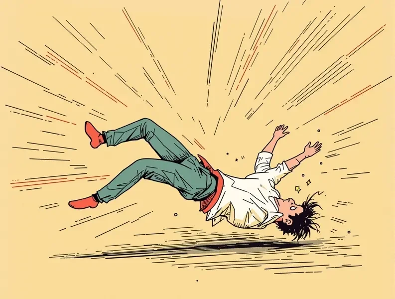 阿亮直播跳舞意外滑倒，搞笑瞬间冲上热搜